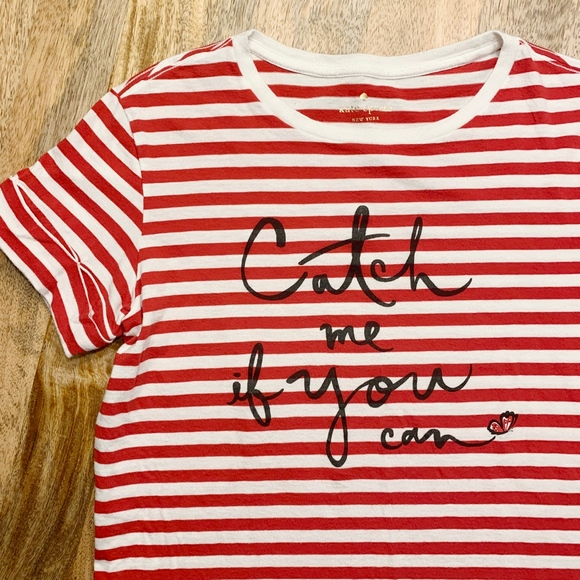 kate spade┆'catch me if you can' stripe tee - Picture 3 of 4